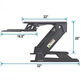 Регулируемая подставка на стол для монитора и ноутбука ЕРК-CВ-ПРО36Б Черная / ERK-CV-PRO36B