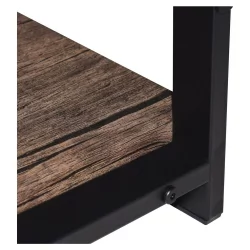 Стол на металлокаркасе БРАБИКС ЛОФТ CД-006 Мореный дуб / BRABIX LOFT CD-006