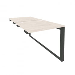 Стол-приставка двойной на О-образном м/к к опорым элем. ОНИКС О.МО-Д.СПР-0.8 Денвер Светлый/Антрацит / ONIX O.MO-D.SPR-0.8