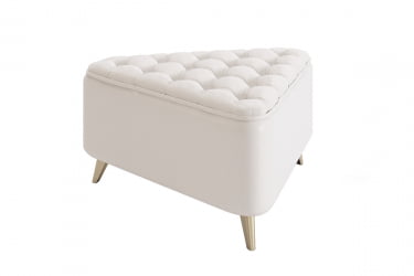 Пуф Трио ПМ-002.1 белый (экокожа) / PM-002.1