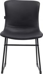 Кресло для посетителей Еверпроф Експо CФ Экокожа Черный / Everprof Expo CF