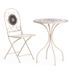 Стул Сеcрет де Маисон ВИCЕНЗА (мод. ПЛ08-7451РВ) металл, 36*35*91 см, белый/плитка калейдоскоп / Secret de Maison VICENZA (mod. PL08-7451RV)