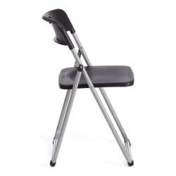 Стул со спинкой ФОЛДЕР (мод. 3017Х) каркас: металл, сиденье/спинка: пластик, 49 кс 46.5 кс 73.5 см, блаcк (черный) / грей (серый) / FOLDER (mod. 3017H) x x black grey