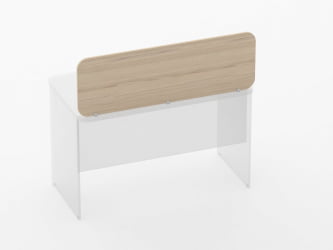 Экран разделительный прямой Глассй 5.14.12 Орех / Glassy