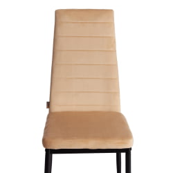 Стул Еасй (мод. ДЖСC02-1) металл, флок, 41 х 52 х 96 см, сандй (песочный) ХЛР6 / черный / Easy (mod. JSC02-1) sandy HLR6