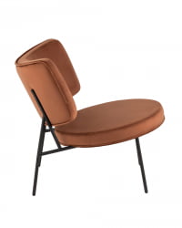 Кресло Дистриcт Лоунге велюр Шоколадный / District Lounge