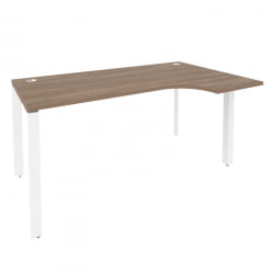 Стол эргономичный правый на П-образном м/к ОНИКС О.МП-СА-1Р Дуб Аризона/Белый / ONIX O.MP-SA-1R