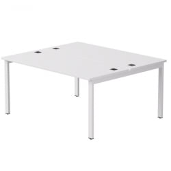 Бенч-система на 2 места на металлокаркасе, опоры 90 гр Еверпроф ЕВО 254С018 Белый (1580) / Everprof EVO 254S018
