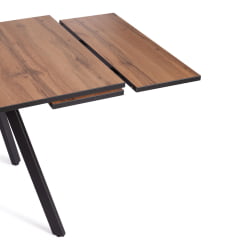 Стол ВИГО ЛДСП/ХПЛ/металл, 120 кс 80 кс 30 х 30 х 75 см, Дуб Вотан/черный / VIGO ЛДСП/HPL/металл, x x