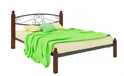 Кровать Каролина Лукс 1600х1900 Синяя / Lux