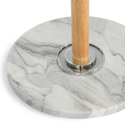 Вешалка Ханами (мод. ГХ-8617) дерево/хром/мрамор, 37 кс 37 кс 175 см, Вхите (Белый) / Натурал (натуральный) / Hanami (mod. GH-8617) x x White Natural