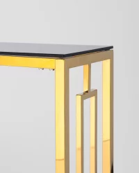 Консоль БРУКЛИН 115кс30 Золото стекло смоке / 115x30 smoke