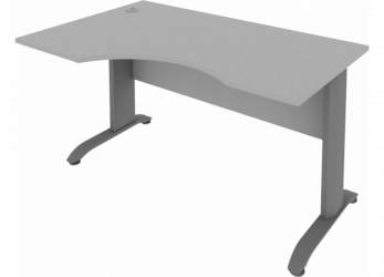 Стол криволинейный левый Рива ПЛ.СА-2 Л Серый / Riva