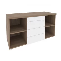 Тумба сервисная с ящиками ТИП-ОН ОНИКС О.ТС-11 ТИП Дуб Аризона/Белый / TIP-ON ONIX O.TS-11 TIP