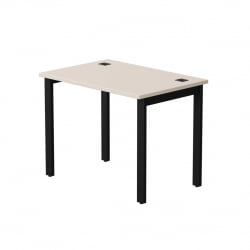 Стол прямой на металлокаркасе, опоры 45 гр Еверпроф ЕВО 254С001 Кашемир Черный / Everprof EVO 254S001