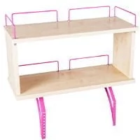 Полка задняя двухъярусная Полка_зз 1/600 (Полка_зз 7/600) Клен Розовый / Polka_zz (Polka_zz