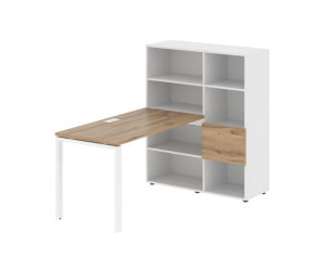 Рабочая станция ЕДИС ЕУРСТ 1113 Дуб Денвер светлый Белый Белый / EDIS EURST