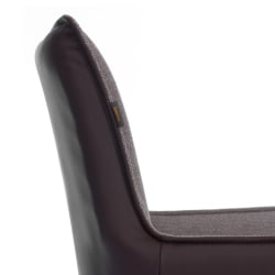 Кресло Мурано/Мурано опора 360, велюр/букле (ХЙП)/Экокожа, бежевый/коричневый / Murano/Мурано (HYP)/Экокожа,