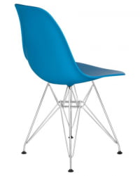 Стул обеденный ДОБРИН ДСР (ножки хром, цвет голубой (БЕ-02)) 4 шт / DOBRIN DSR (BE-02))