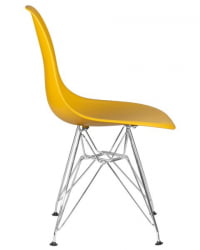 Стул обеденный ДОБРИН ДСР (ножки хром, цвет горчичный (Й-03)) 4 шт / DOBRIN DSR (Y-03))