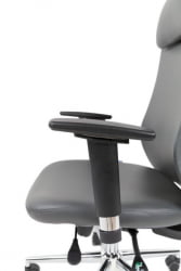 Офисное кресло CХАИРМАН 500 ЛЮКС (ЛУКС) ЭКО экокожа Серый / CHAIRMAN (LUX)