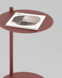 Журнальный столик Сиара металл бордовый / Siara