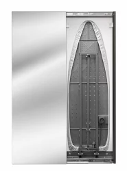 Узкий шкаф в прихожую Ирон Слим (левый, купе) Венге / Iron Slim