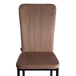 Стул ВЕРТЕР (мод. БC577-ДC) металл, флок, 41 х 52 х 95 см, Беиге (бежевый) ХЛР8 / черный / VERTER (mod. BC577-DC) Beige HLR8