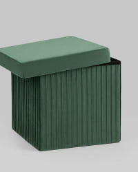 Пуф складной с ящиком Сторе Скуаре Зеленый / Store Square