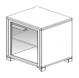 Шкаф для документов Л.Ш-1С правый Орех