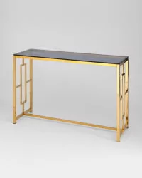 Консоль БРУКЛИН 120кс40 Золото стекло смоке / 120x40 smoke