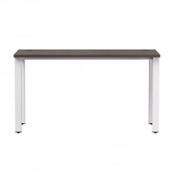 Стол прямой на металлокаркасе, опоры 90 гр Еверпроф ЕВО 254С007 Дуб Пасадена Белый / Everprof EVO 254S007