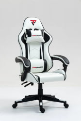 Кресло спортивное ТопЧаирс Шадов бело-черный / TopChairs Shadow