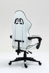 Кресло спортивное ТопЧаирс Шадов бело-черный / TopChairs Shadow