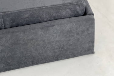 Кровать  0.9 Альба (Тахта) КМ.Т-16 графит (велюр) / КМ.T-16