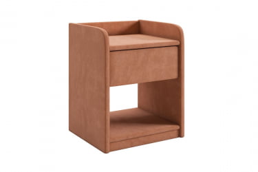 Тумба дизайнерская Аманда 2 ТМ-003.2 персик (велюр) / TM-003.2