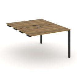 Двойной стол-приставка к опорным тумбам/шкафам CОНCЕПТ CН.ДСПР-002 Сандал Янтарный Антрацит / CONCEPT CN.DSPR-002