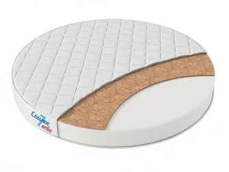 Матрас из ортофайбера с кокосом Принц Классик Круглый (жаккард с кантом 10 см)