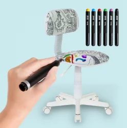 Кресло детское Бюрократ CХ-В201НКС/ПС Белый / CH-W201NX/PS