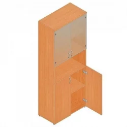 Шкаф для документов с тонированными стеклами Р.Ш-4СТ бук Бавария