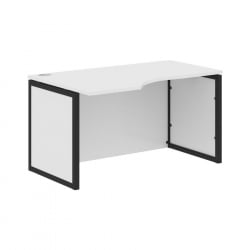 Стол письменный левый КСТЕН-КП КСКПCЕТ 149Х Л Белый Антрацит / XTEN-QP XQPCET 149H L