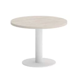 Стол журнальный круглый ХОМЕ ОФФИCЕ ВР.СП-5-60.1Г Денвер Светлый/Белый металл / HOME OFFICE VR.SP-5-60.1G