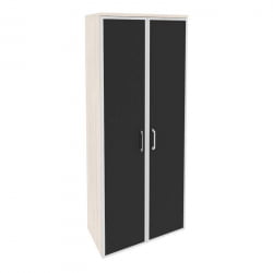 Шкаф высокий широкий ОНИКС О.СТ-1.10Р блаcк Денвер Светлый / ONIX O.ST-1.10R black