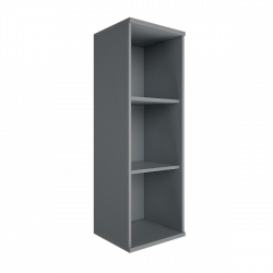 Стеллаж средний узкий Рива А.СУ-2 Клен/Металлик / Riva