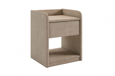 Тумба дизайнерская Аманда 2 ТМ-003.2 капучино (велюр) / TM-003.2