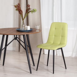 Стул CХИЛЛЙ МАКС ткань/металл, 45 х 54 х 90 см , фисташковый 64/черный / CHILLY MAX