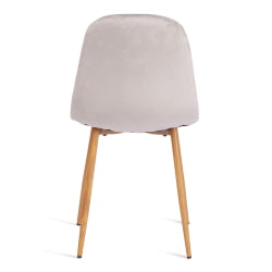 Металлический стул БРЕЕЗЕ (мод. 4724) вельвет/металл, 44 х 53 х 87 см, Лигхт грей (светло-серый) ХЛР14 / натуральный / BREEZE (mod. Light grey HLR14