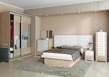 Спальня №2 Импульс СН16 Дуб сонома/белый глянец / SN16