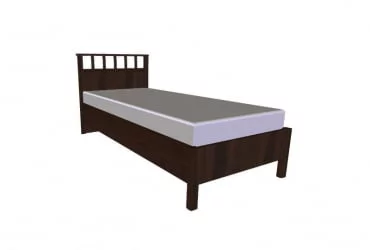 Кровать Люкс (900) Шерлоcк 50 Орех шоколадный (спальня) / Sherlock