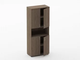 Шкаф высокий закрытый с нишей Твин 16.16.151 Дуб Верцаска / Twin